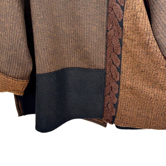 NEW NWT Ali Miles Plus Size 3X Thick Winter Wearable Art Knit Blouse Shirt Top - Picture 7 of 8